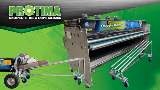 Наклонная тележка для ковров Economic 50-200 Оцинк